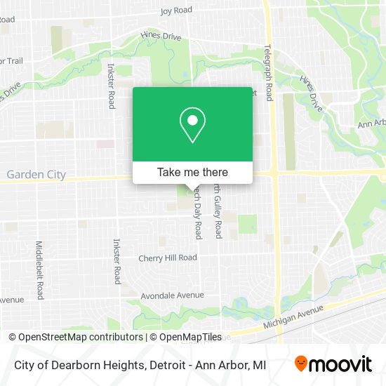 Mapa de City of Dearborn Heights