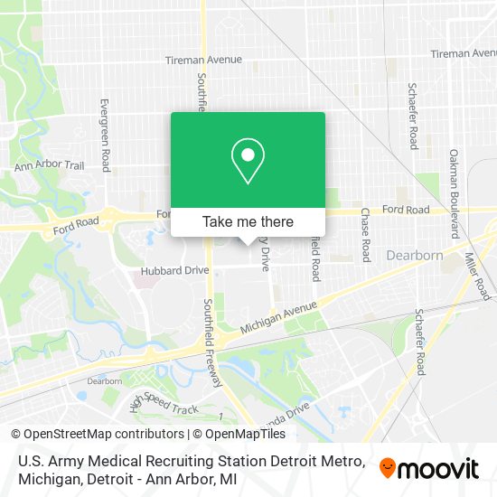 U.S. Army Medical Recruiting Station Detroit Metro, Michigan map