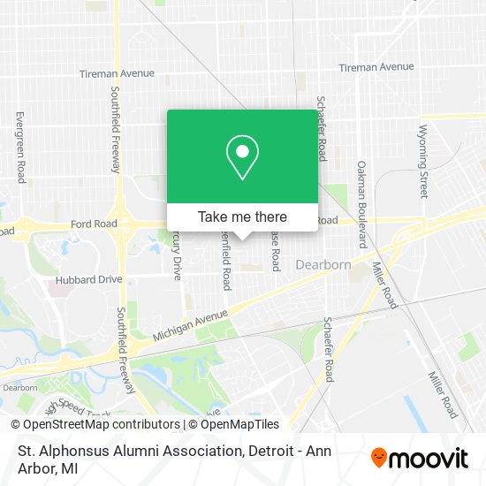 St. Alphonsus Alumni Association map
