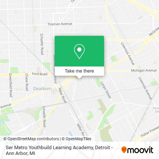 Mapa de Ser Metro Youthbuild Learning Academy