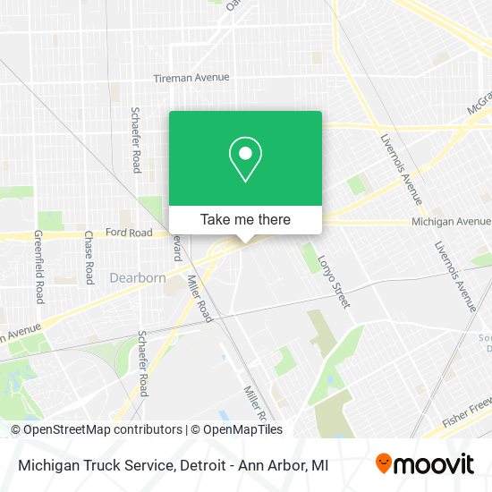 Michigan Truck Service map