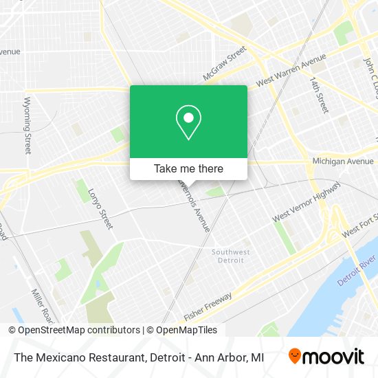 Mapa de The Mexicano Restaurant