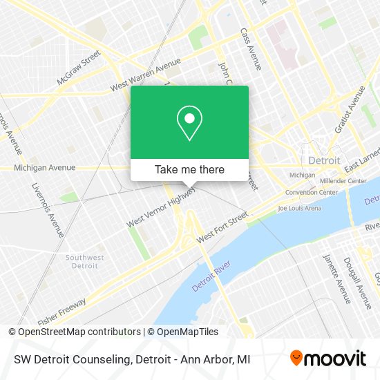 Mapa de SW Detroit Counseling
