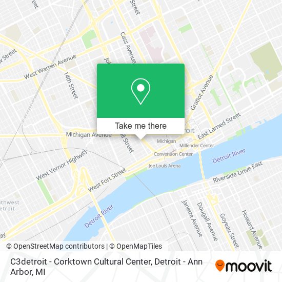 Mapa de C3detroit - Corktown Cultural Center