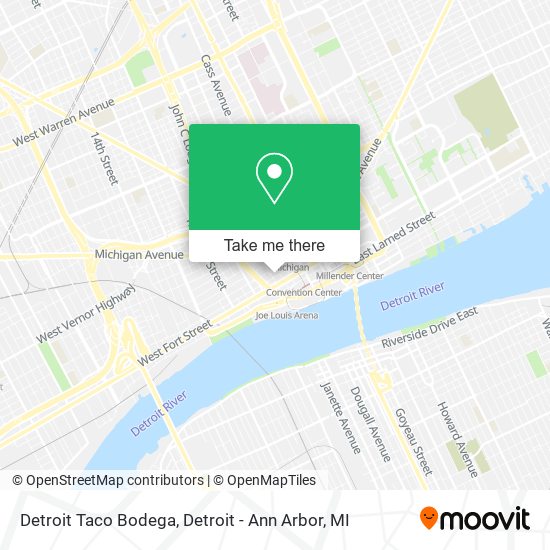 Detroit Taco Bodega map