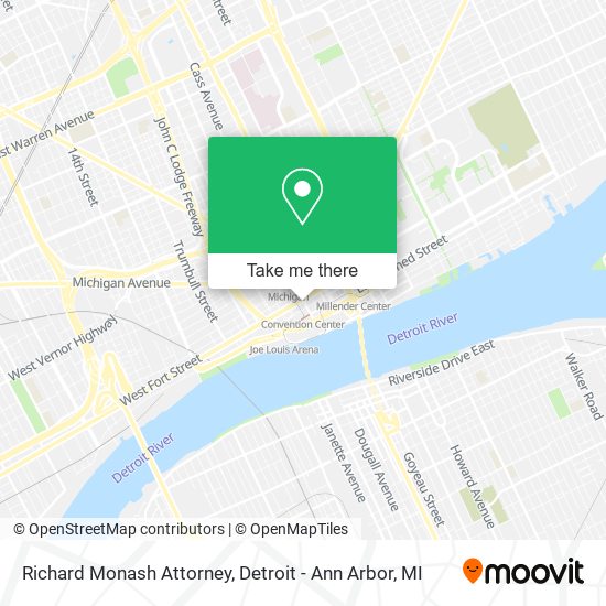 Richard Monash Attorney map