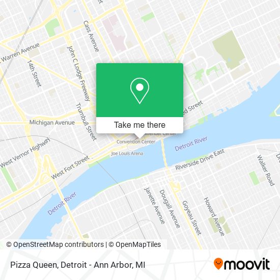 Mapa de Pizza Queen