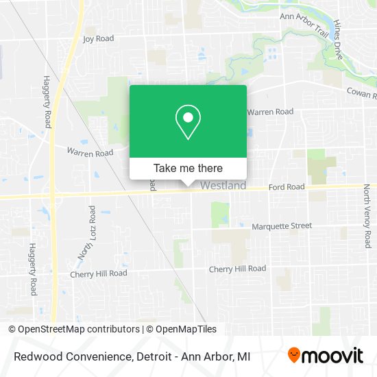 Redwood Convenience map