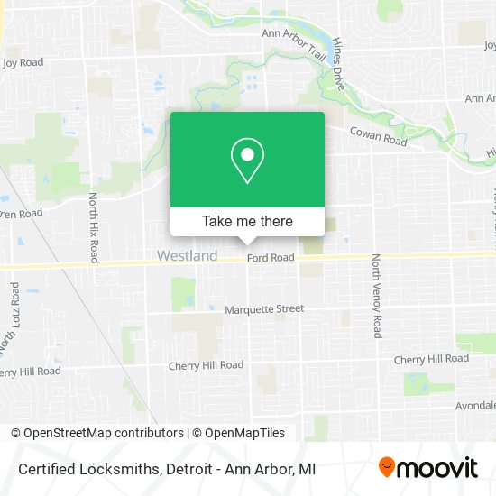 Certified Locksmiths map