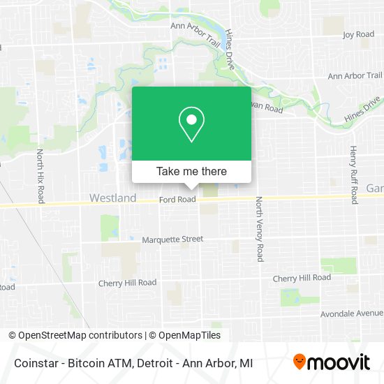 Mapa de Coinstar - Bitcoin ATM