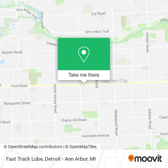 Fast Track Lube map