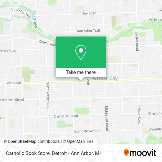 Catholic Book Store map