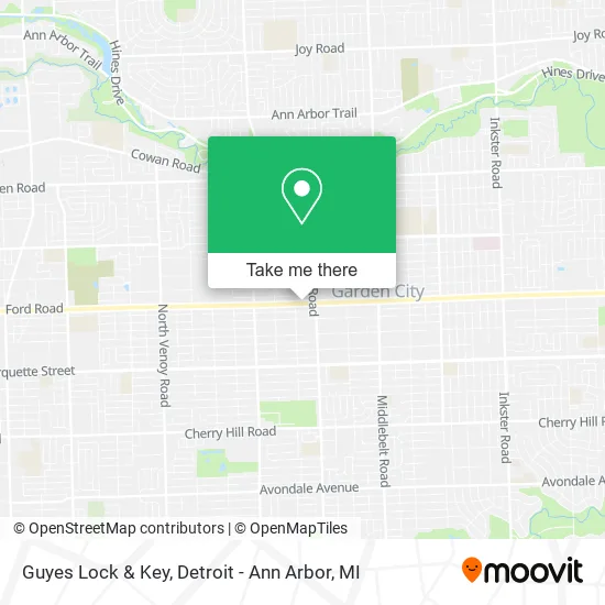 Guyes Lock & Key map