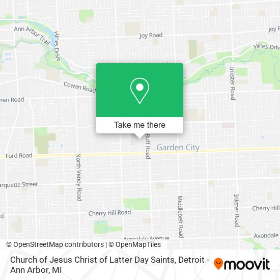 Mapa de Church of Jesus Christ of Latter Day Saints