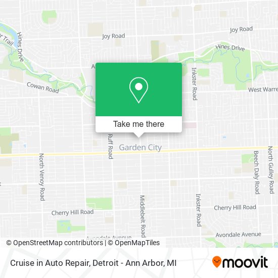 Cruise in Auto Repair map