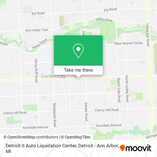 Detroit II Auto Liquidation Center map