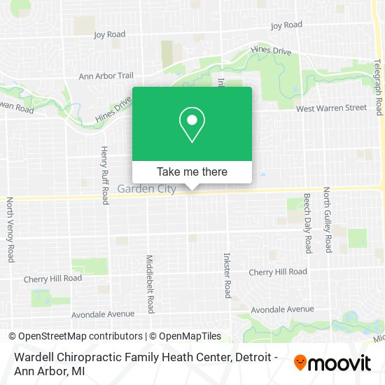 Wardell Chiropractic Family Heath Center map