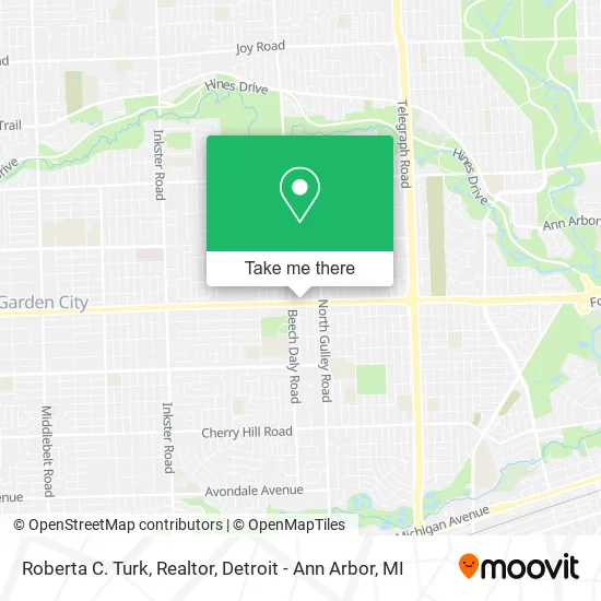Roberta C. Turk, Realtor map