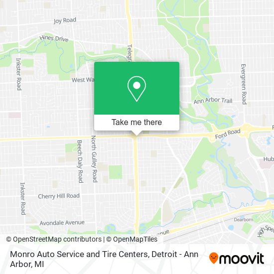 Mapa de Monro Auto Service and Tire Centers