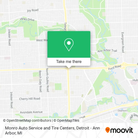 Monro Auto Service and Tire Centers map