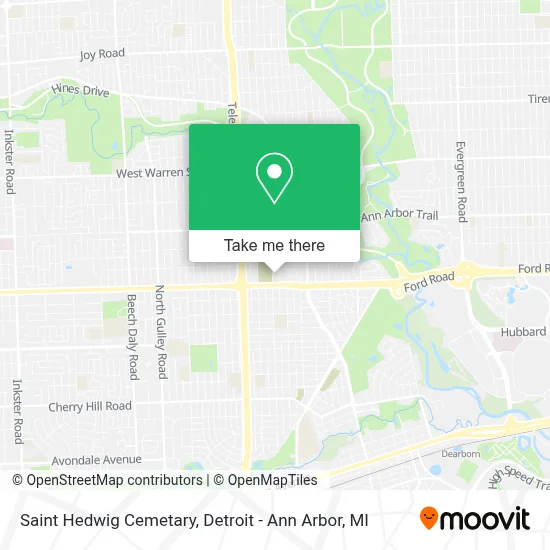 Saint Hedwig Cemetary map