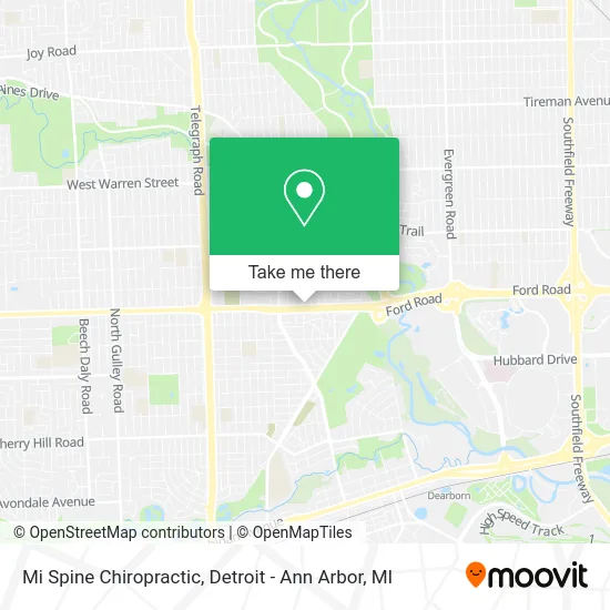 Mi Spine Chiropractic map