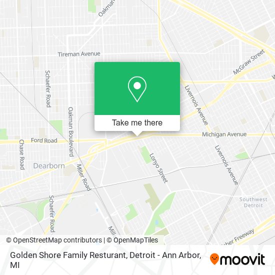 Golden Shore Family Resturant map