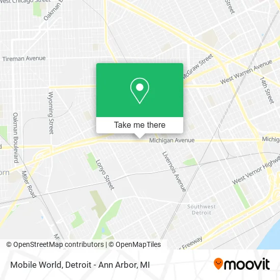 Mobile World map