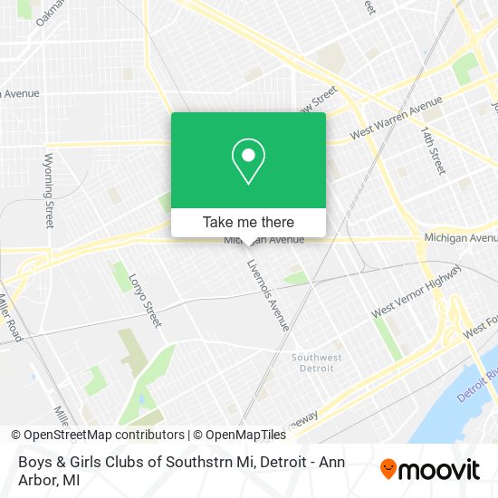 Boys & Girls Clubs of Southstrn Mi map
