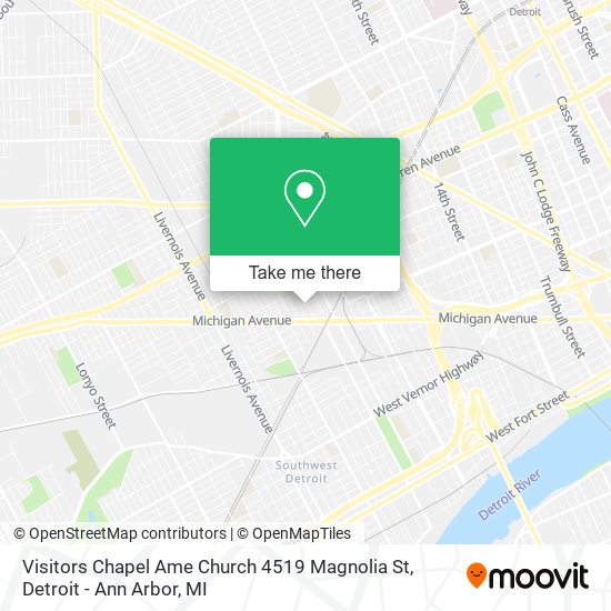 Mapa de Visitors Chapel Ame Church 4519 Magnolia St