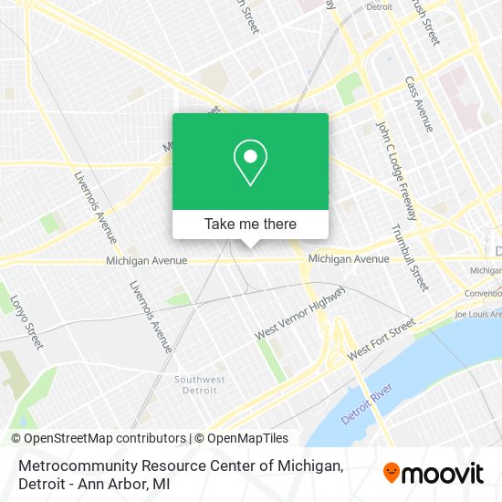 Metrocommunity Resource Center of Michigan map