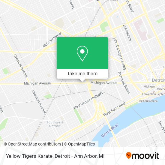 Yellow Tigers Karate map