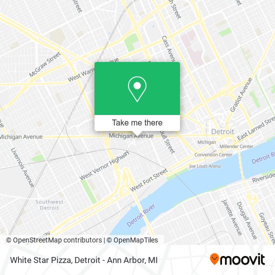 White Star Pizza map