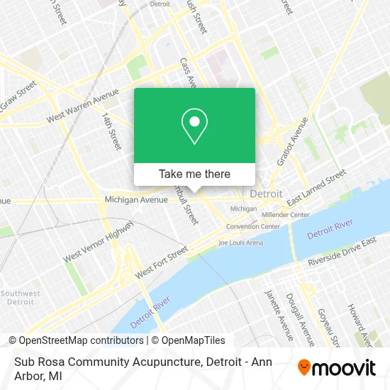 Sub Rosa Community Acupuncture map