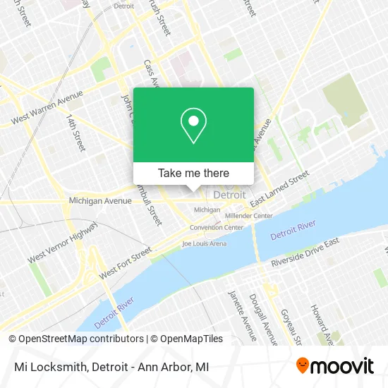 Mi Locksmith map