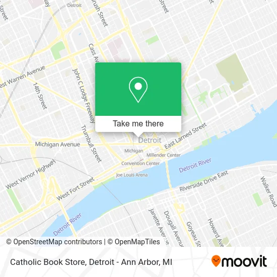 Catholic Book Store map