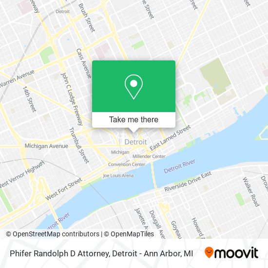 Phifer Randolph D Attorney map