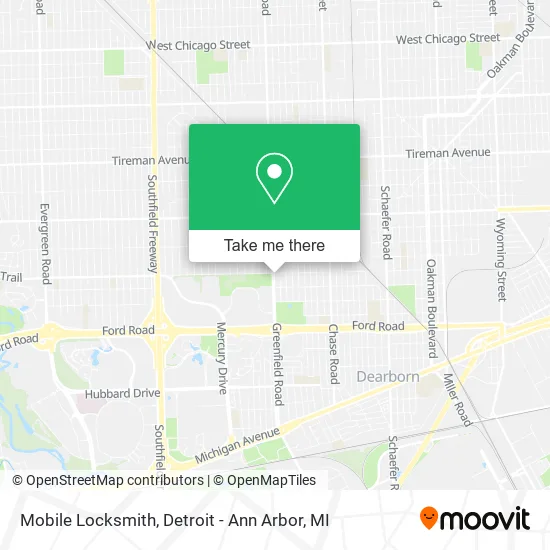 Mobile Locksmith map