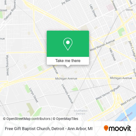Free Gift Baptist Church map