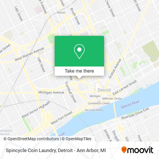 Mapa de Spincycle Coin Laundry
