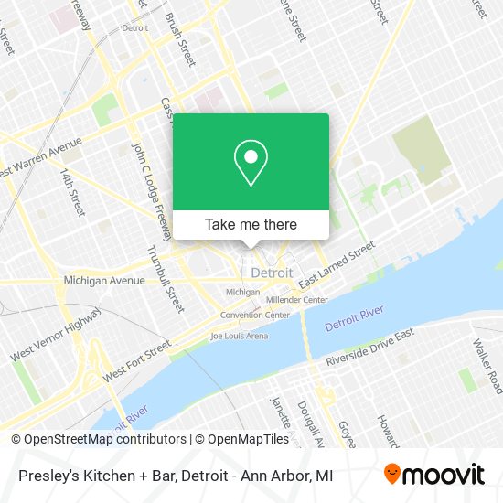 Mapa de Presley's Kitchen + Bar