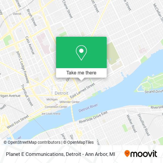 Planet E Communications map