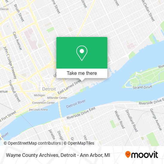 Mapa de Wayne County Archives