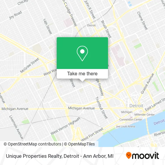 Unique Properties Realty map