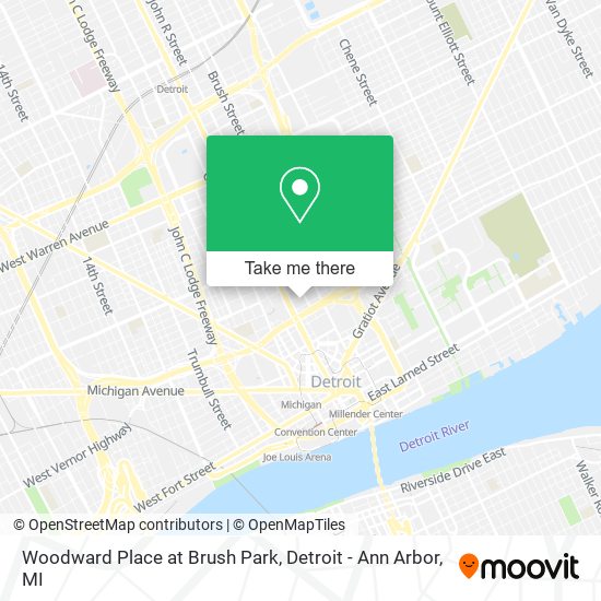 Woodward Place at Brush Park map