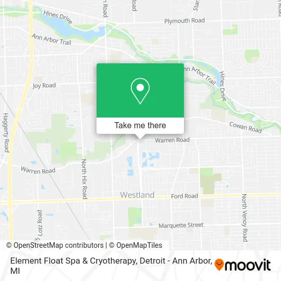 Element Float Spa & Cryotherapy map