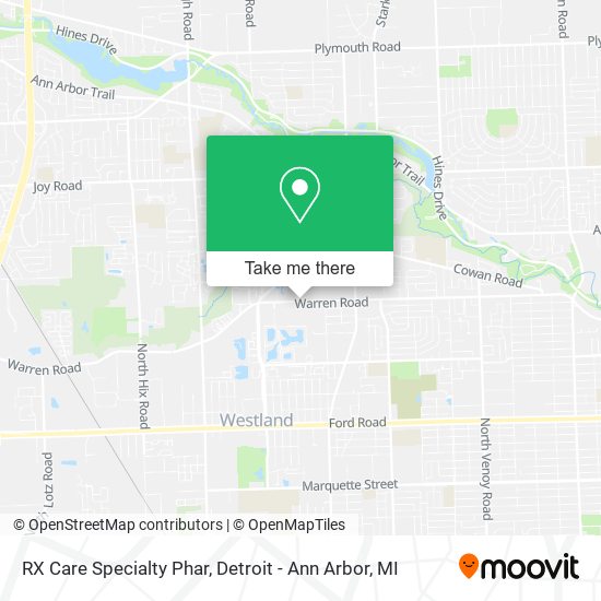 RX Care Specialty Phar map