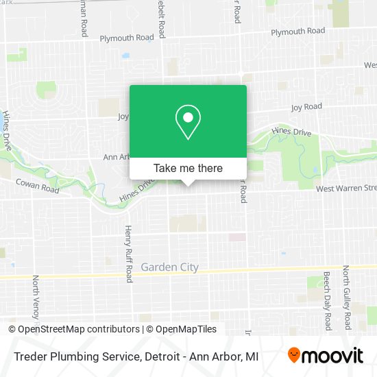 Treder Plumbing Service map