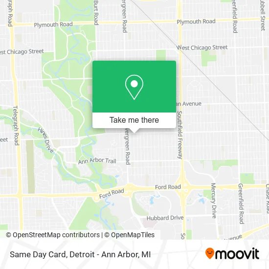 Same Day Card map
