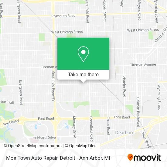 Moe Town Auto Repair map